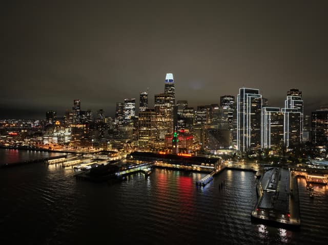 Port of San Francisco in Neon