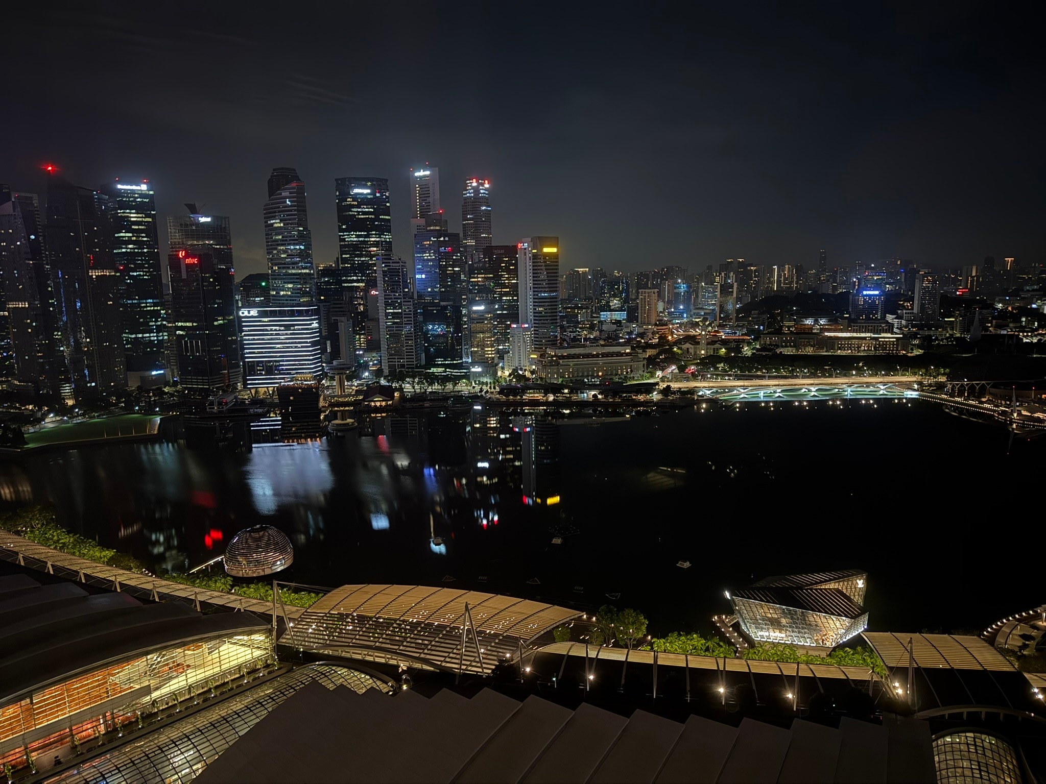Singapore Lights over Marina Bay